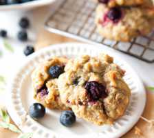 Blueberry oatmeal breakfast cookies